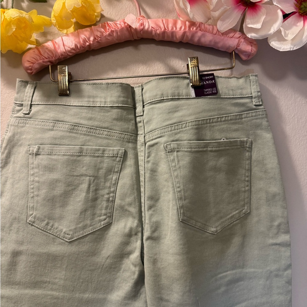 Gloria Vanderbilt Straight Leg Jeans in Mint - Picture 6 of 10